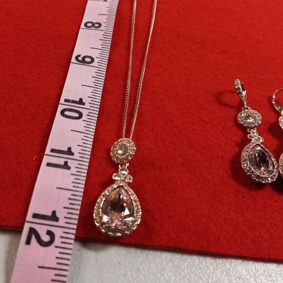 Givenchy Crystal Element with double drop Necklace and Earrings - Picture 5 of 10